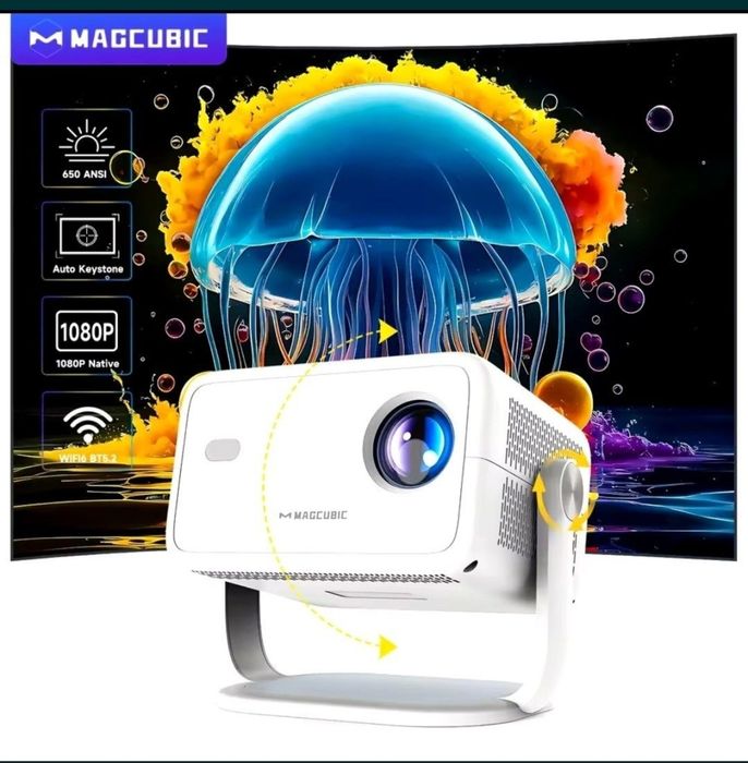 Projektor Magcubic L018/ 650 lm WI-FI, 4K/ Android 11/Auto Focus/ z PL