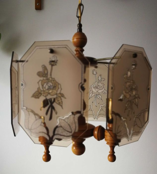 Lampa/Żyrandol Oświetlenie na trzy żarówki regulowany Vintage