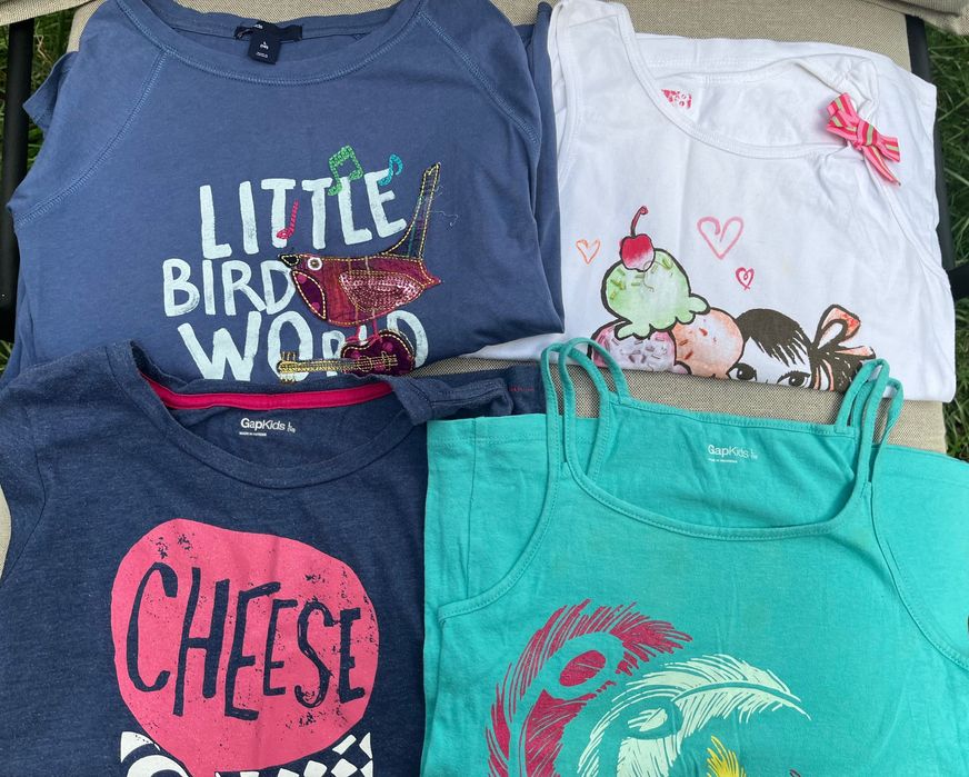 3 koszulki GAP Kids 10 lat dziewczęce