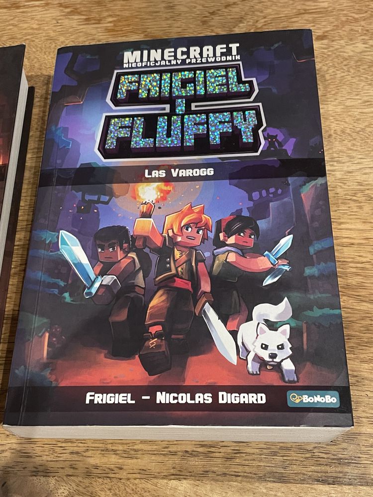 Książki Minecraft Frigiel i Fluffy części 1, 2, 3