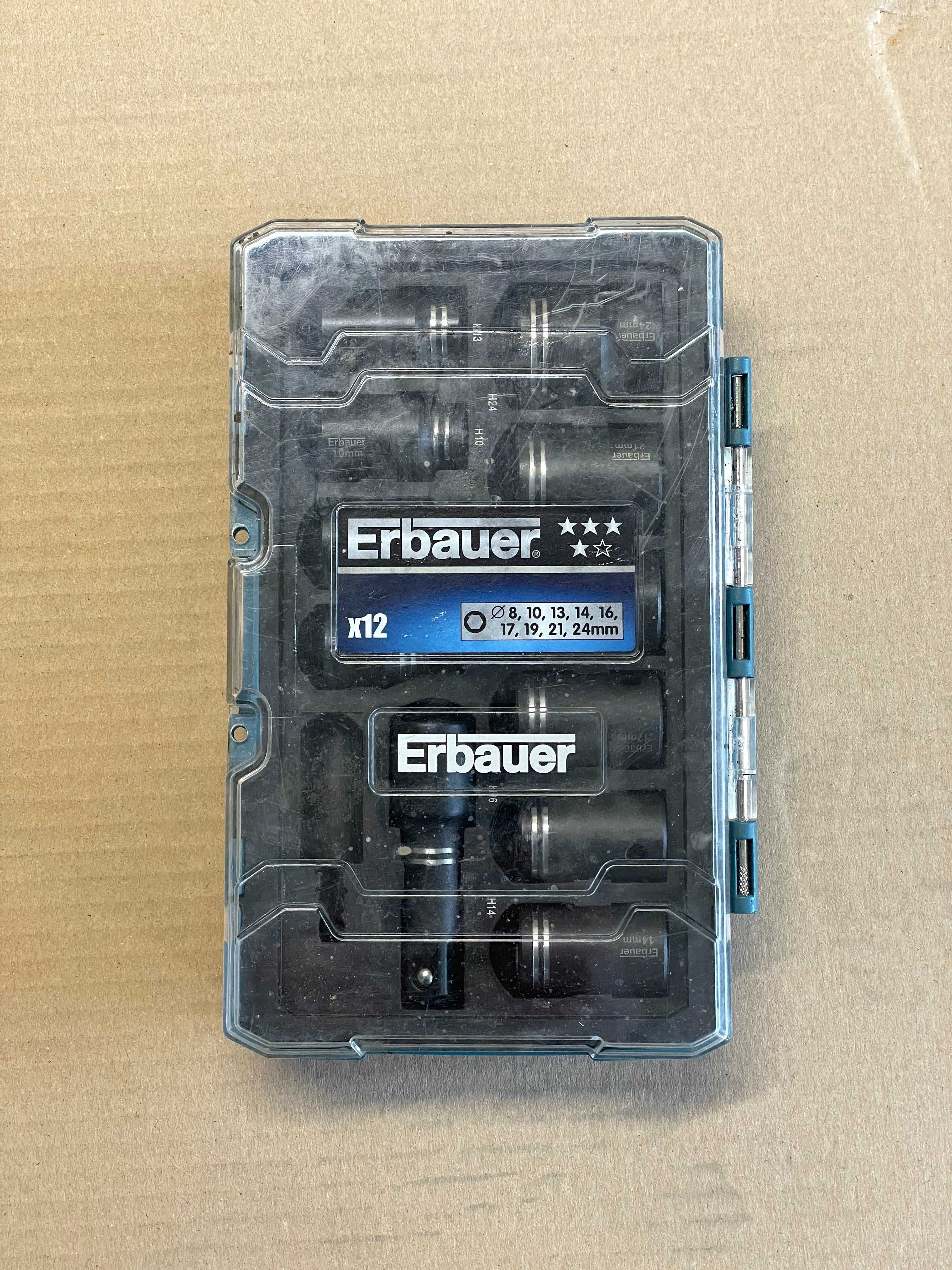 Zestaw Nasadek Erbauer 12 elementów 1/2" 8 - 24 mm