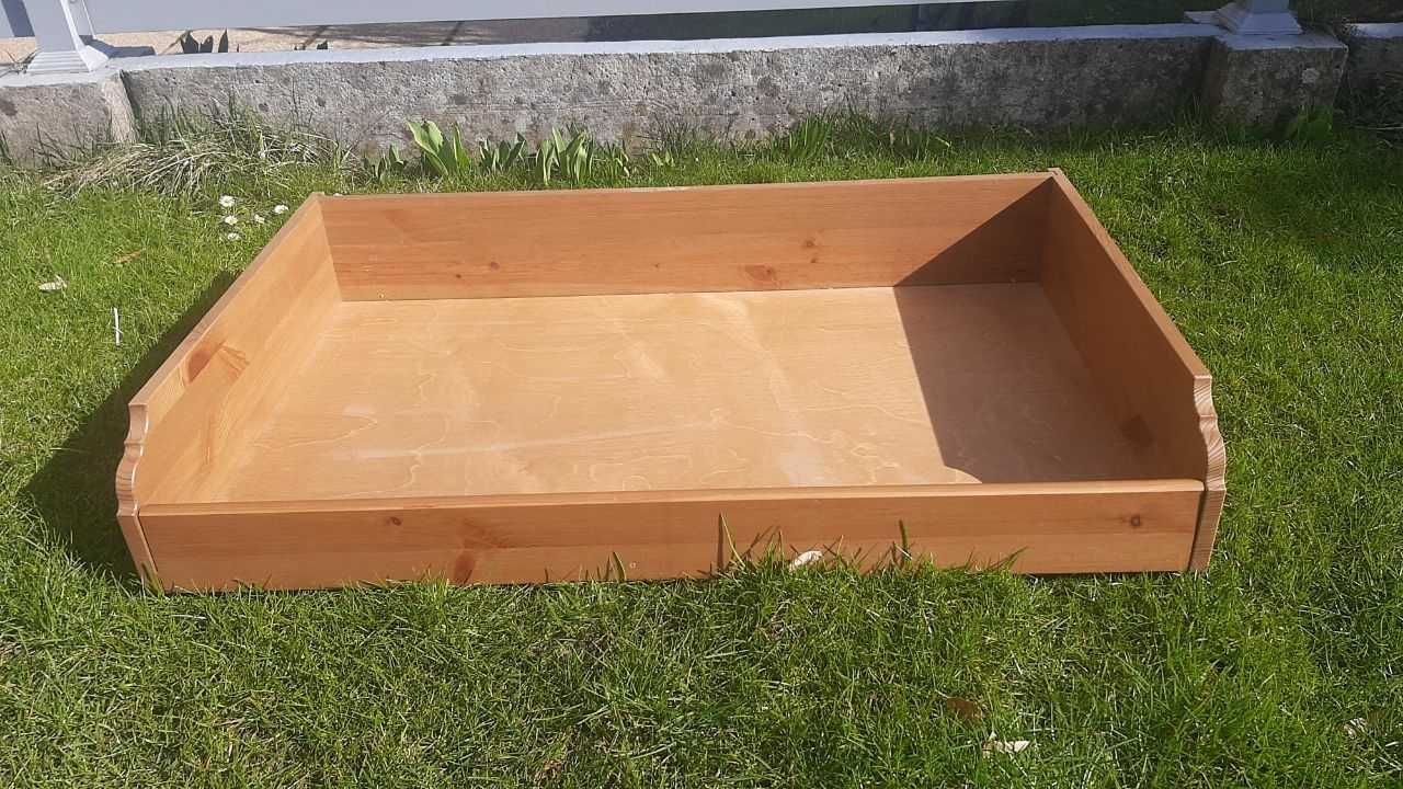 szuflada pojemnik pod łóżko na pościel Leksvik drewniana