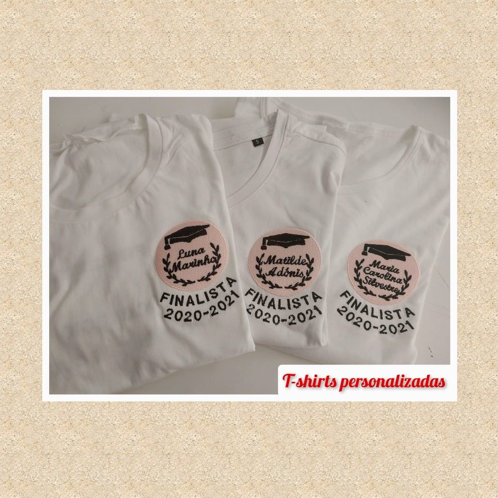 T-shirts com bordado personalizado