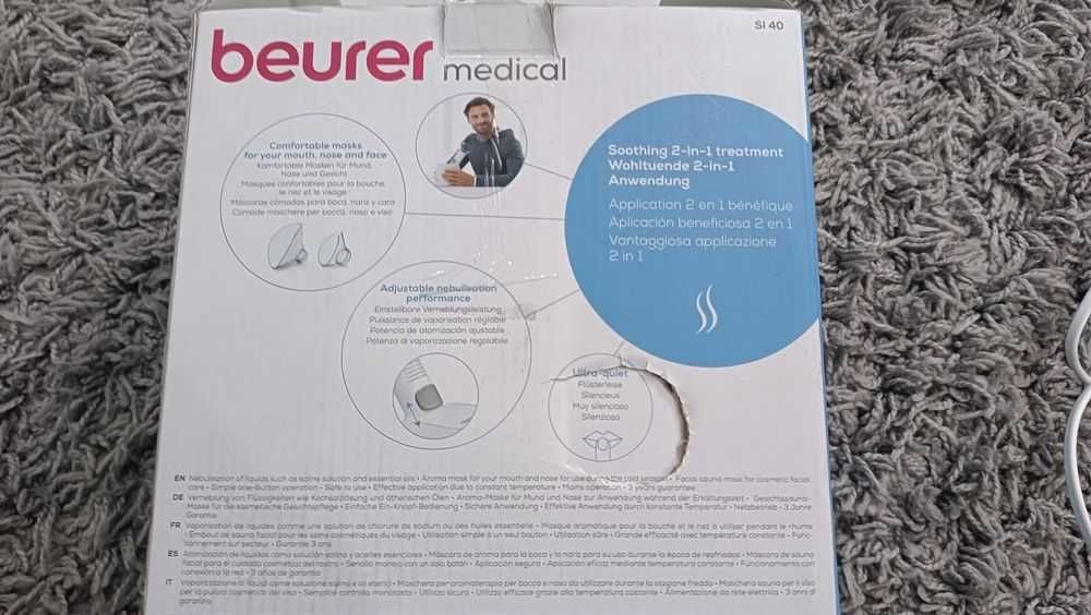 Inhalator parowy Nebulizator NOWA GENERACJA beurer SI 40