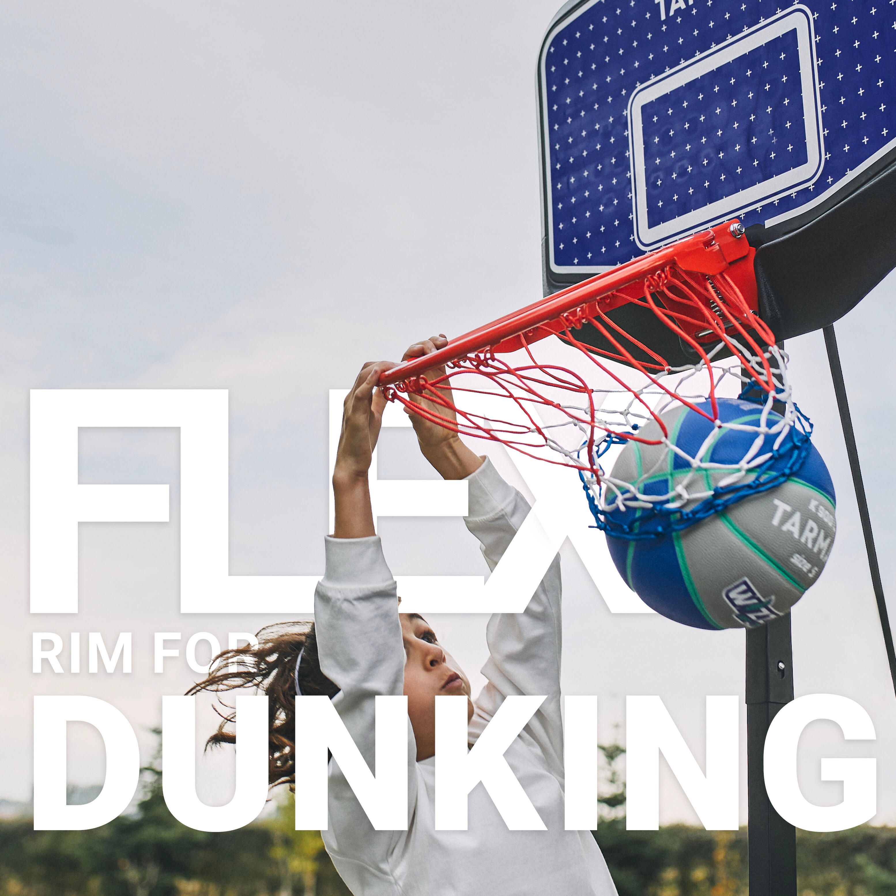 Tabela Basquetebol de Pé Regulável Dunk Criança 1,60 m a