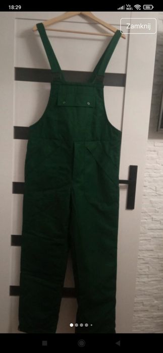 Nowe spodnie robocze ogrodniczki ocieplane M