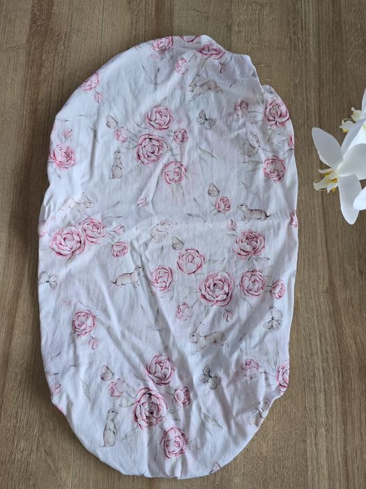 Prześcieradło do gondoli Baby steps piwonie