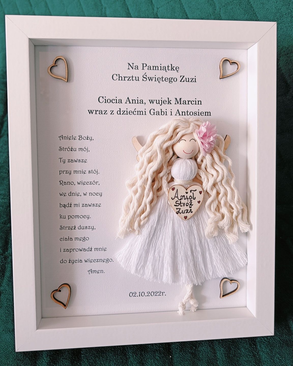 Dwie pamiątki w formie obrazu 3D personalizowane