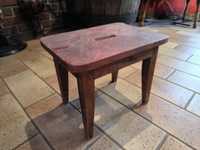 Stolik taboret drewniany stołek z drewna pod kwiata podstawka taboret