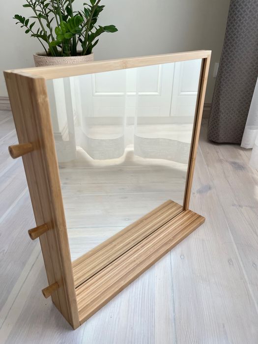 IKEA RÅGRUND lustro łazienkowe bambusowe