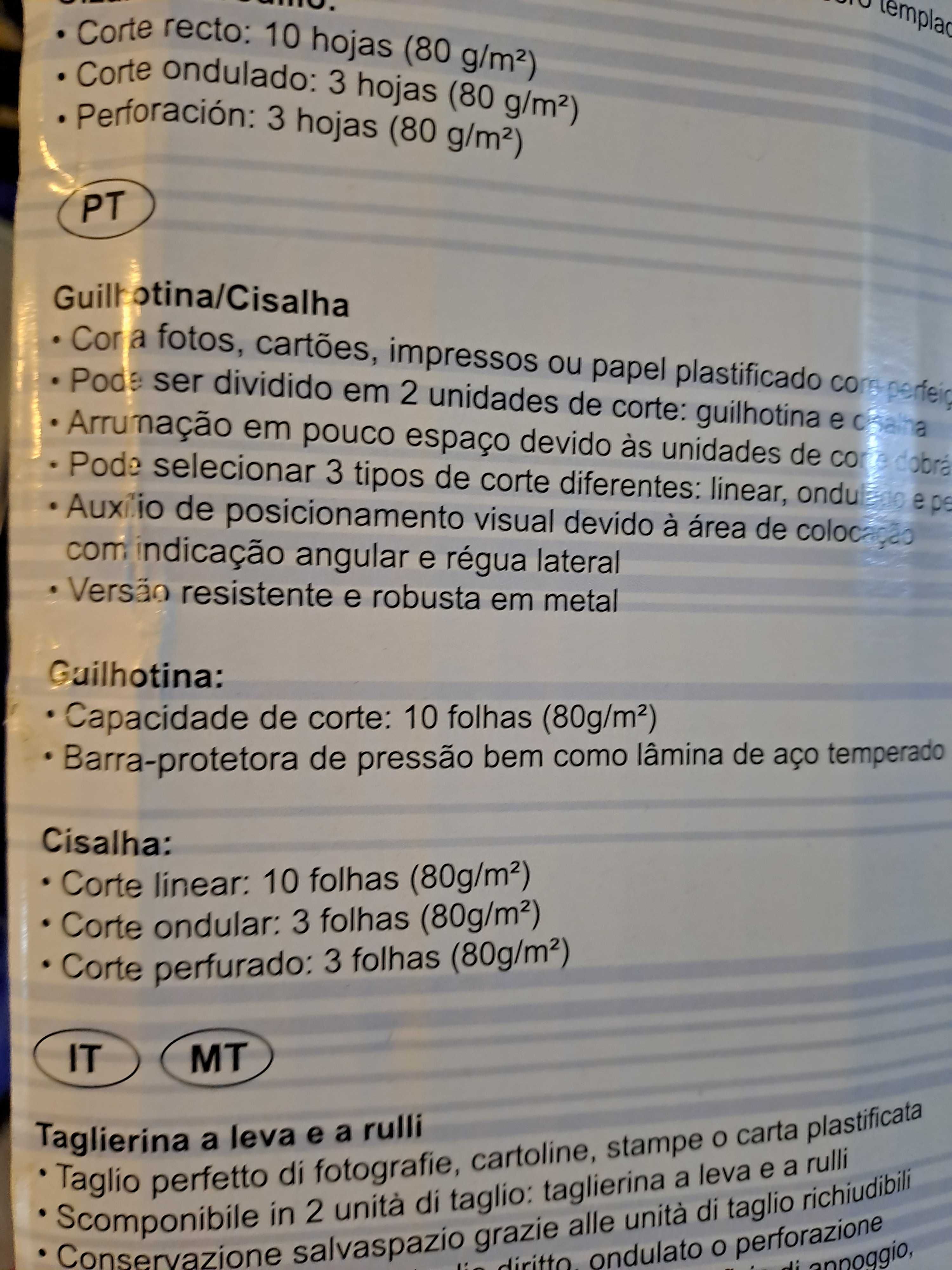 Guilhotina Vario Duplex 4600 Nova em Caixa