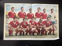 Vintage mini posters equipas futebol épocas decada 50