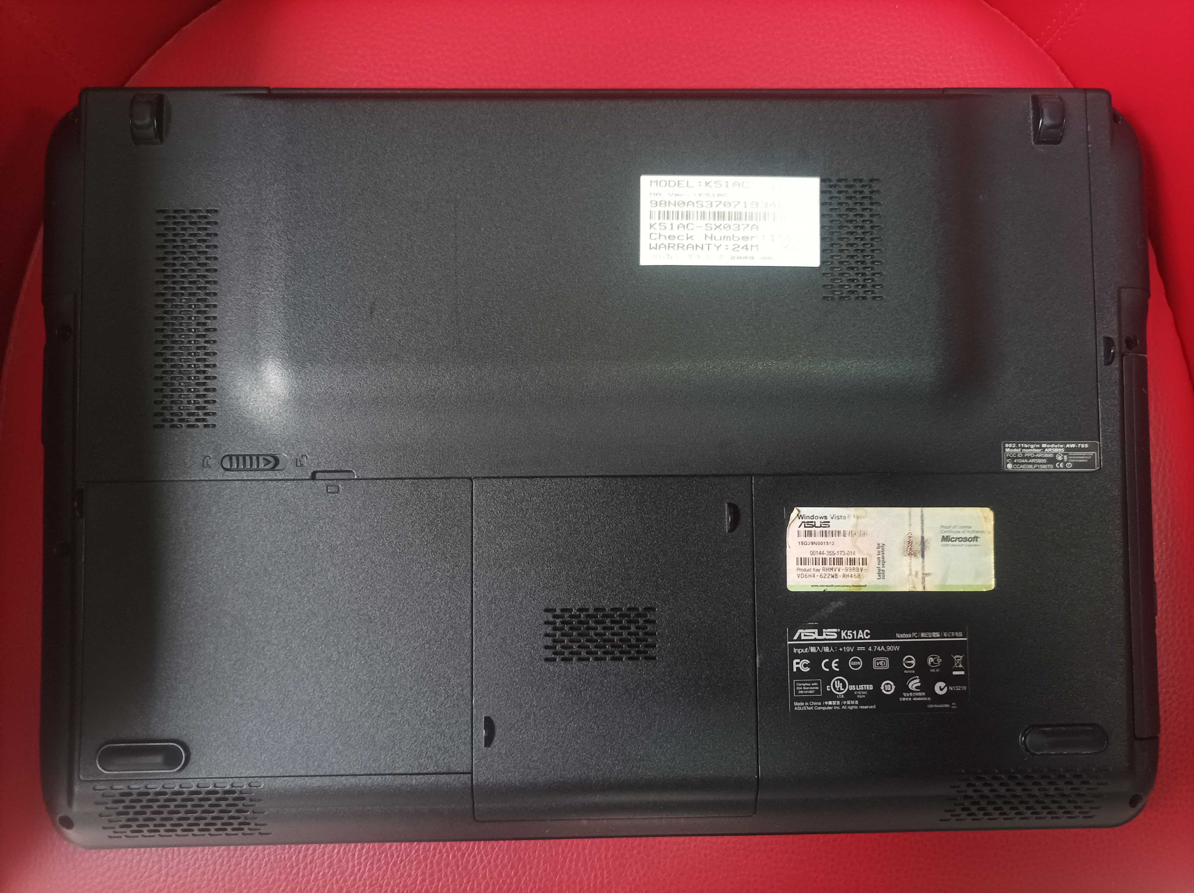 Laptop Asus K51AC-SX037A - Niesprawny na części