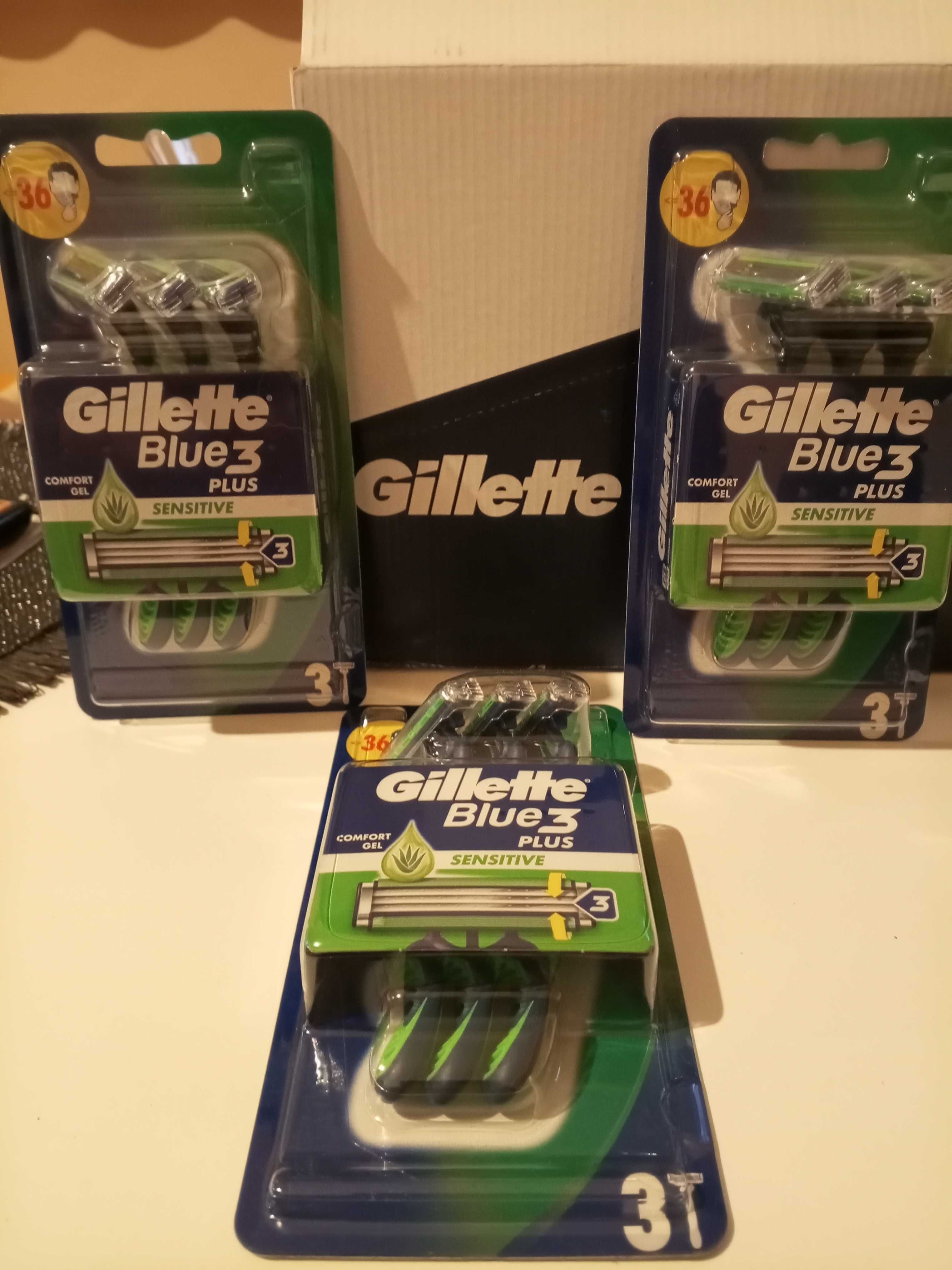 GILLETTE Blue3 Sensitive 3szt