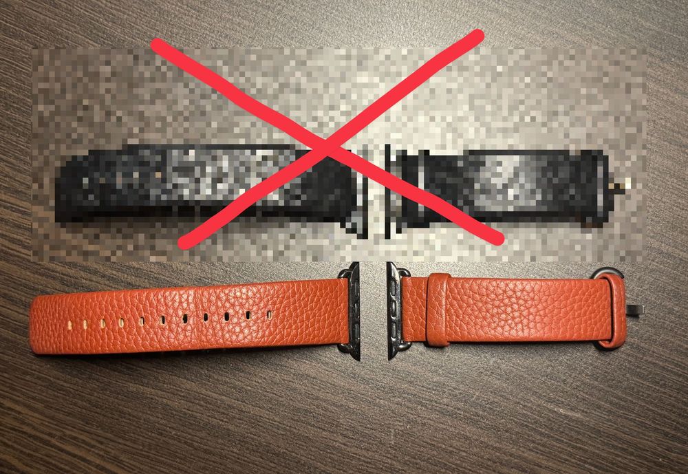 Brązowy skórzany pasek Fullmosa do Apple Watch