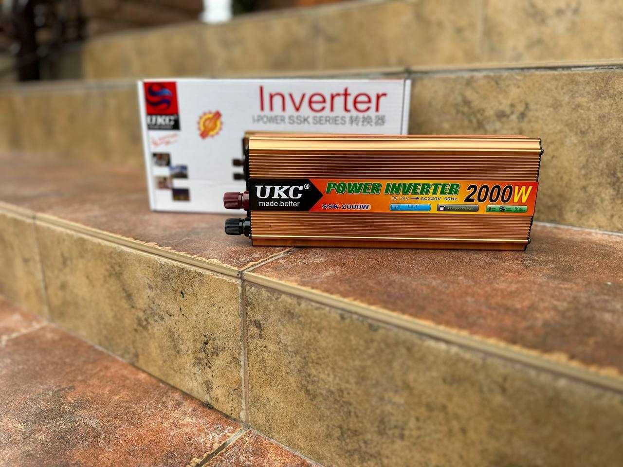 ‼️ Преобразователь 24v-220v 2000w. Інвертор. Перетворювач струму ‼️