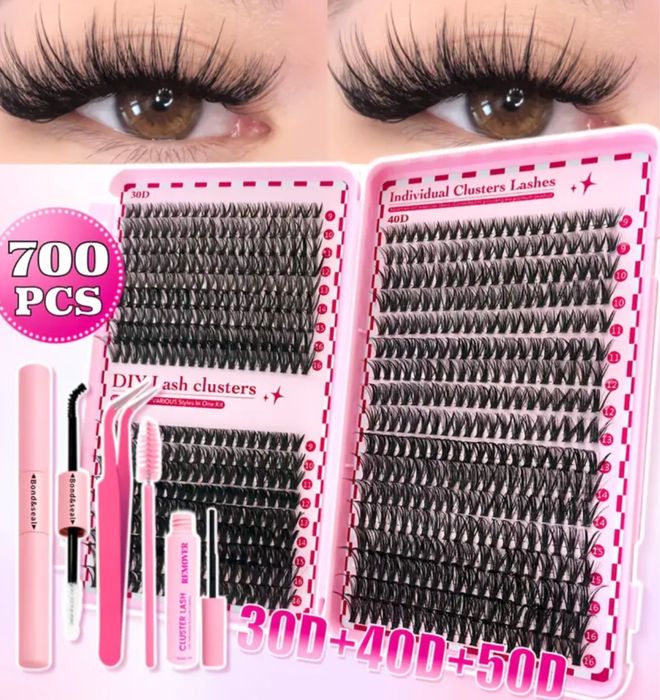 Набір накладних пучкових вій ‼️700-800ШТ‼️