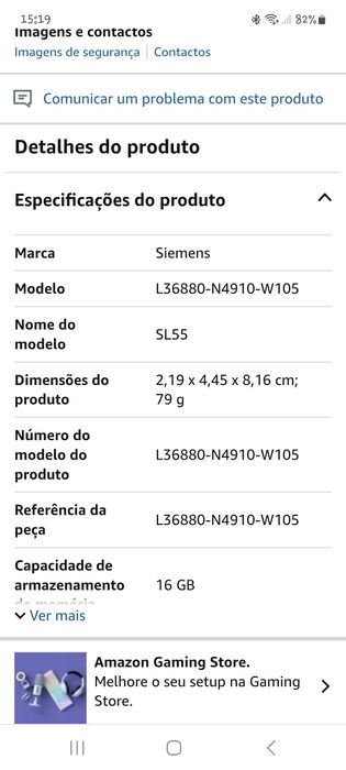 Telemóvel Siemens SL 55