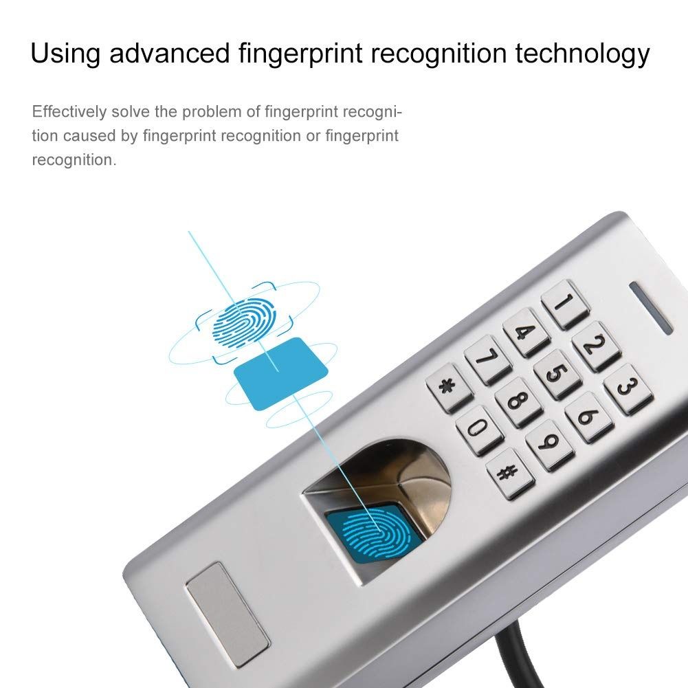 Biometria de impressão digital Senha Controle de acesso à porta Entrad