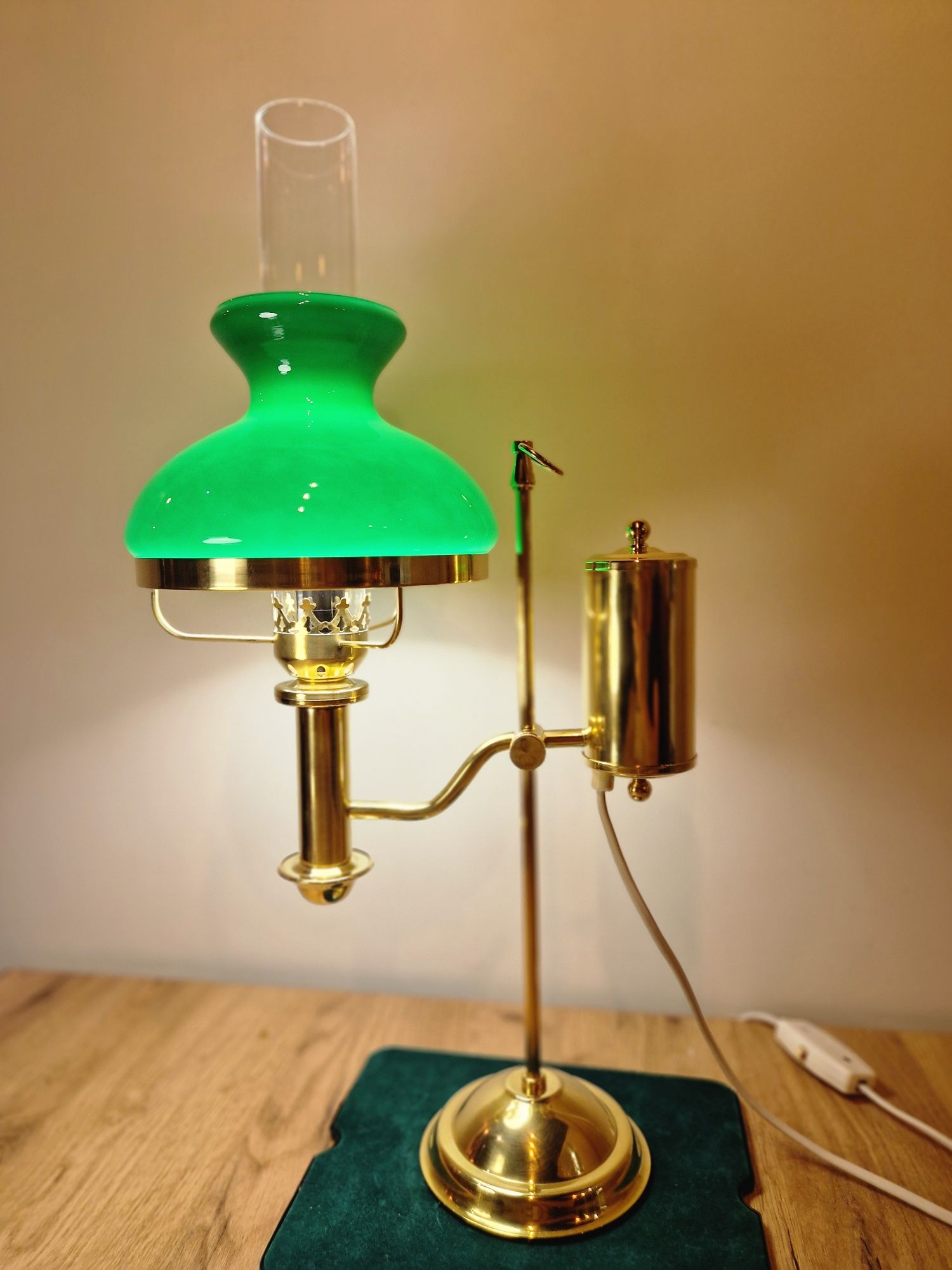 Mosiężna Lampa gabinetowa