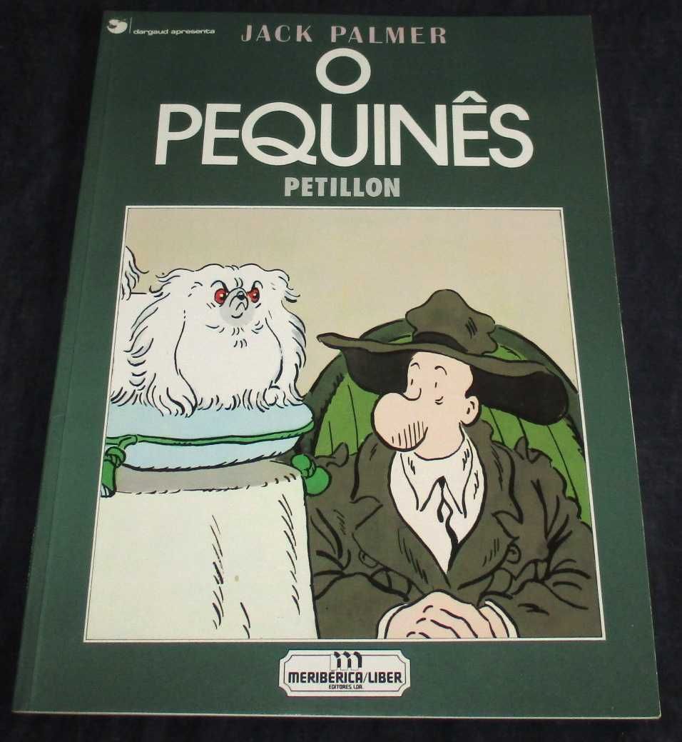 Livro BD Jack Palmer O Pequinês Petillon Meribérica