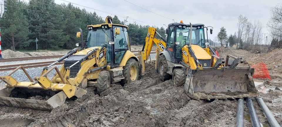 Wykopy pod fundament ogrodzenie drenaż studnię przyłącza kanalizacji