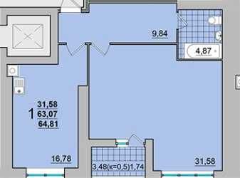 Масани| Незалежності 21 | 2 кімнати, 65м² | 3 поверх | Переуступка|