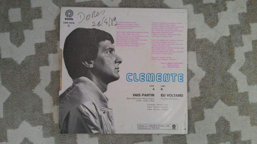 Disco vinil - Clemente