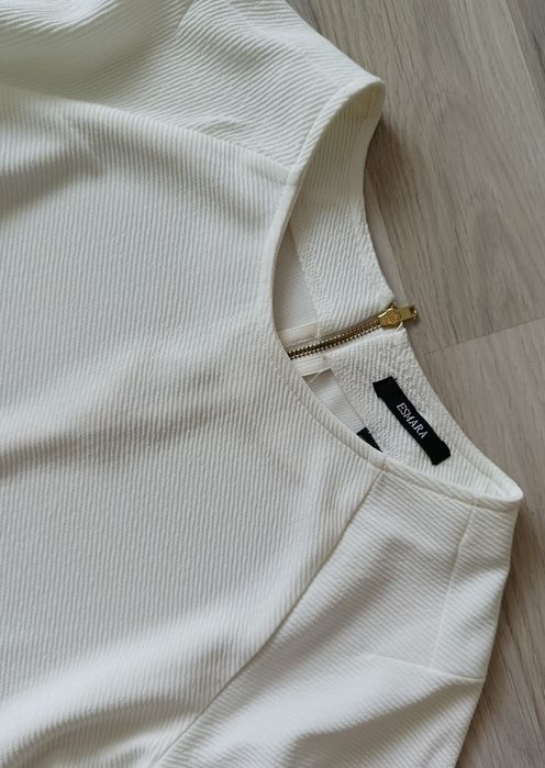 Esmara biała krótka sukienka tunika krótki rękaw 16/ 42