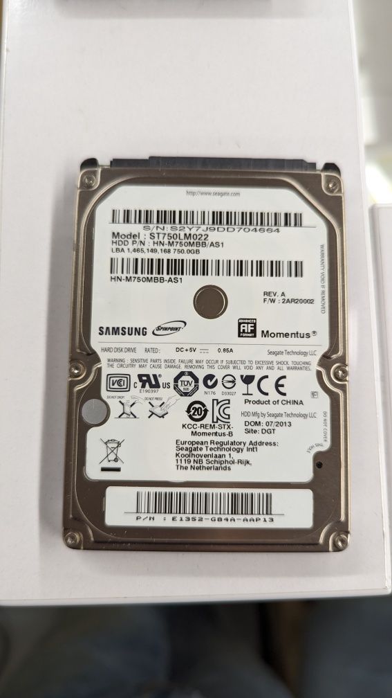 Жёсткие диски HDD 500gb 750gb 1000gb WD/SAMSUNG/HITACHI/HGST