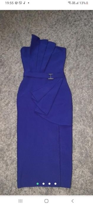Плаття міді синє