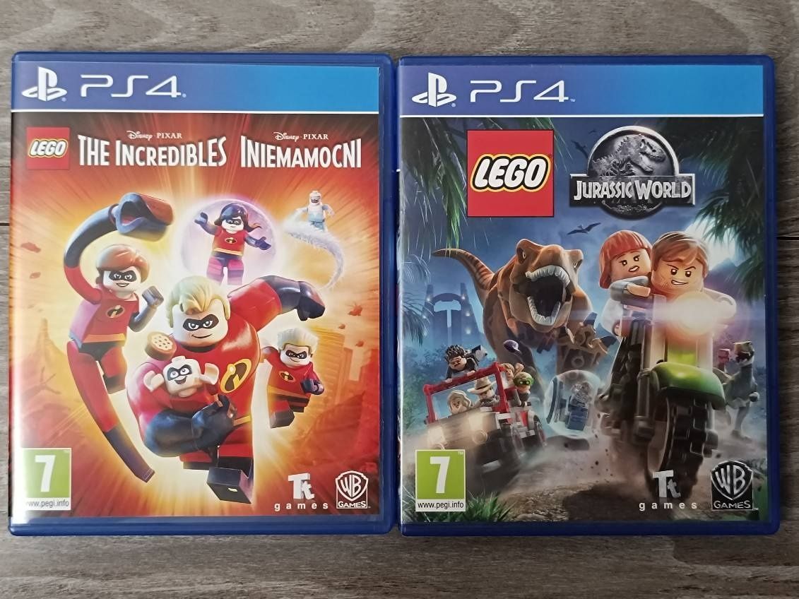 LEGO Jurassic World i LEGO The Incredibles PS4 używane PL