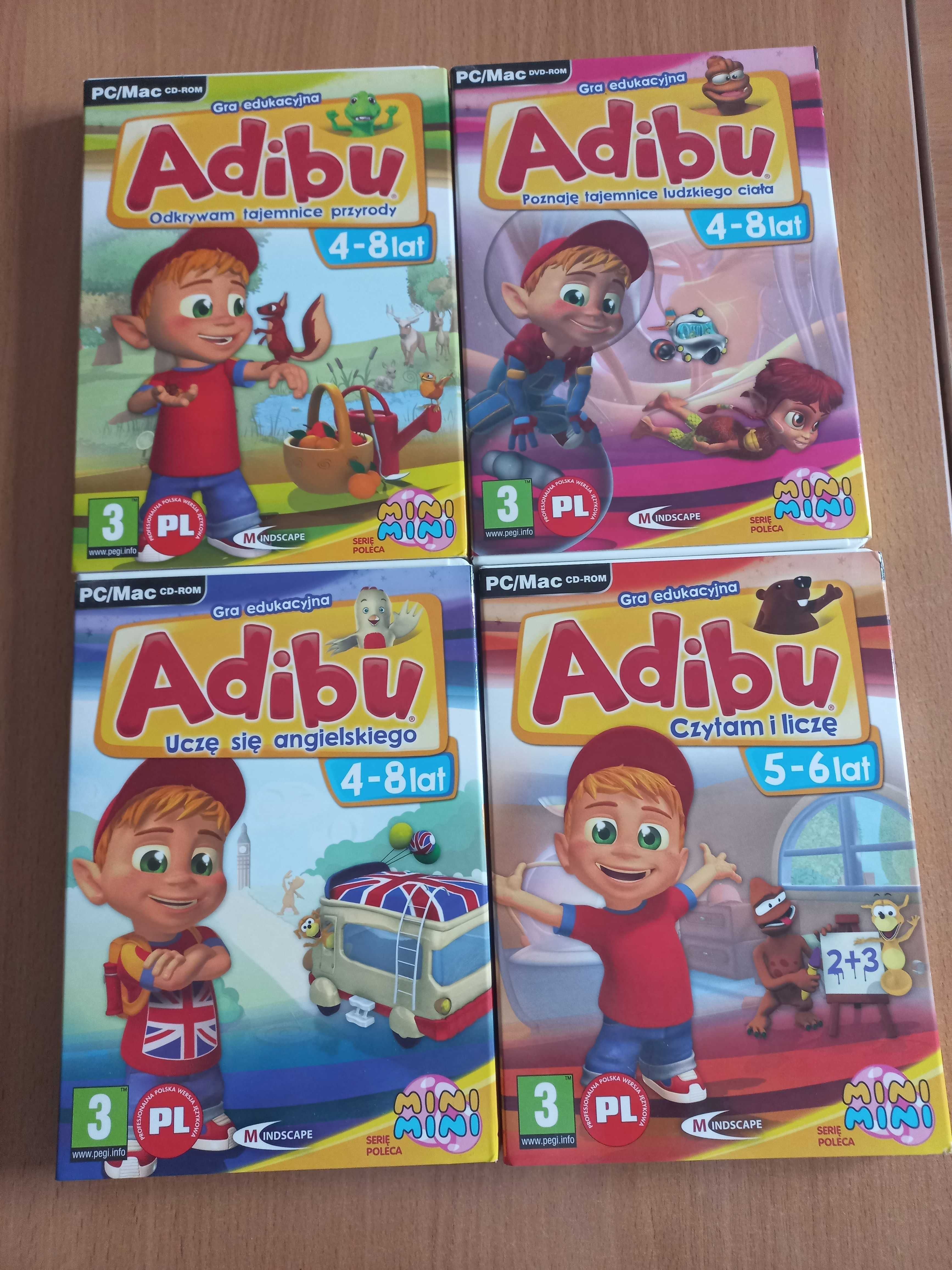 Gry edukacyjne dla dzieci z serii Adibu na PC
