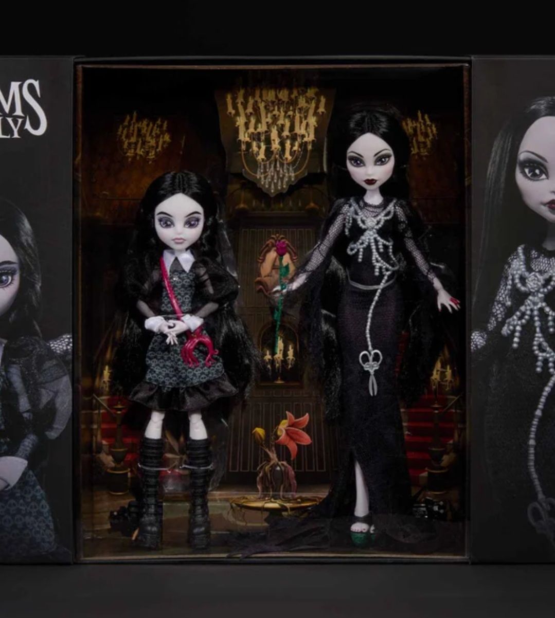 Monster High Skullector Addams Family Lalki Wednesday Morticia