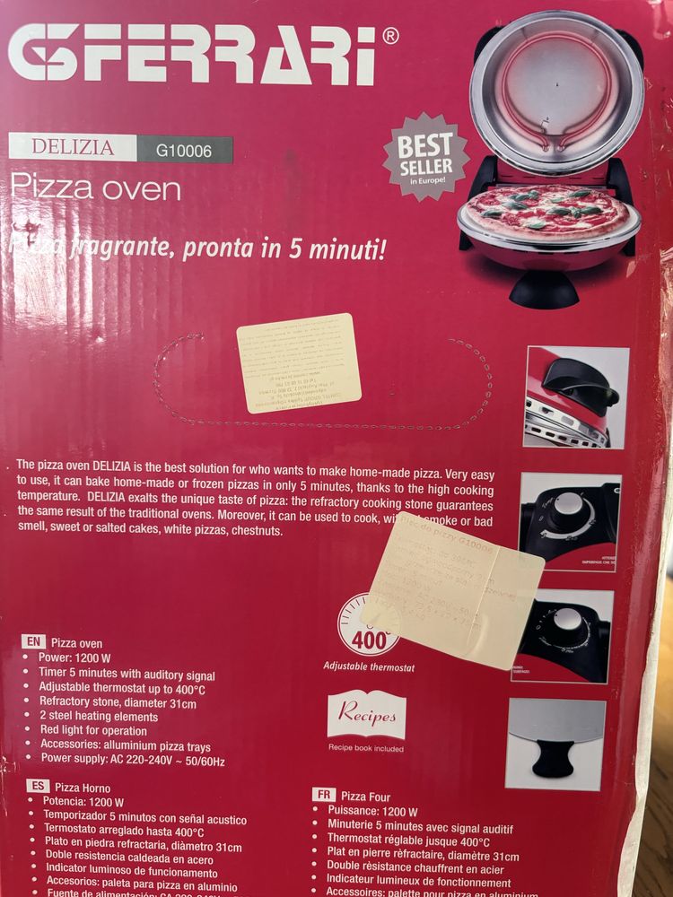 Piec do pizzy marki G3Ferrari, G10006 RED