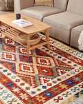 Dywan Kolorowy 200 x 300 cm Wełna Kilim