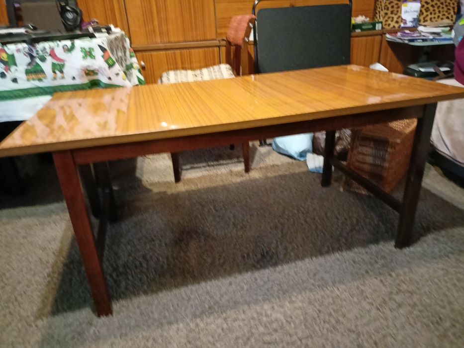 Promocja!!! = Stara ława drewniana 60x120x55 na wysoki połysk = zadban