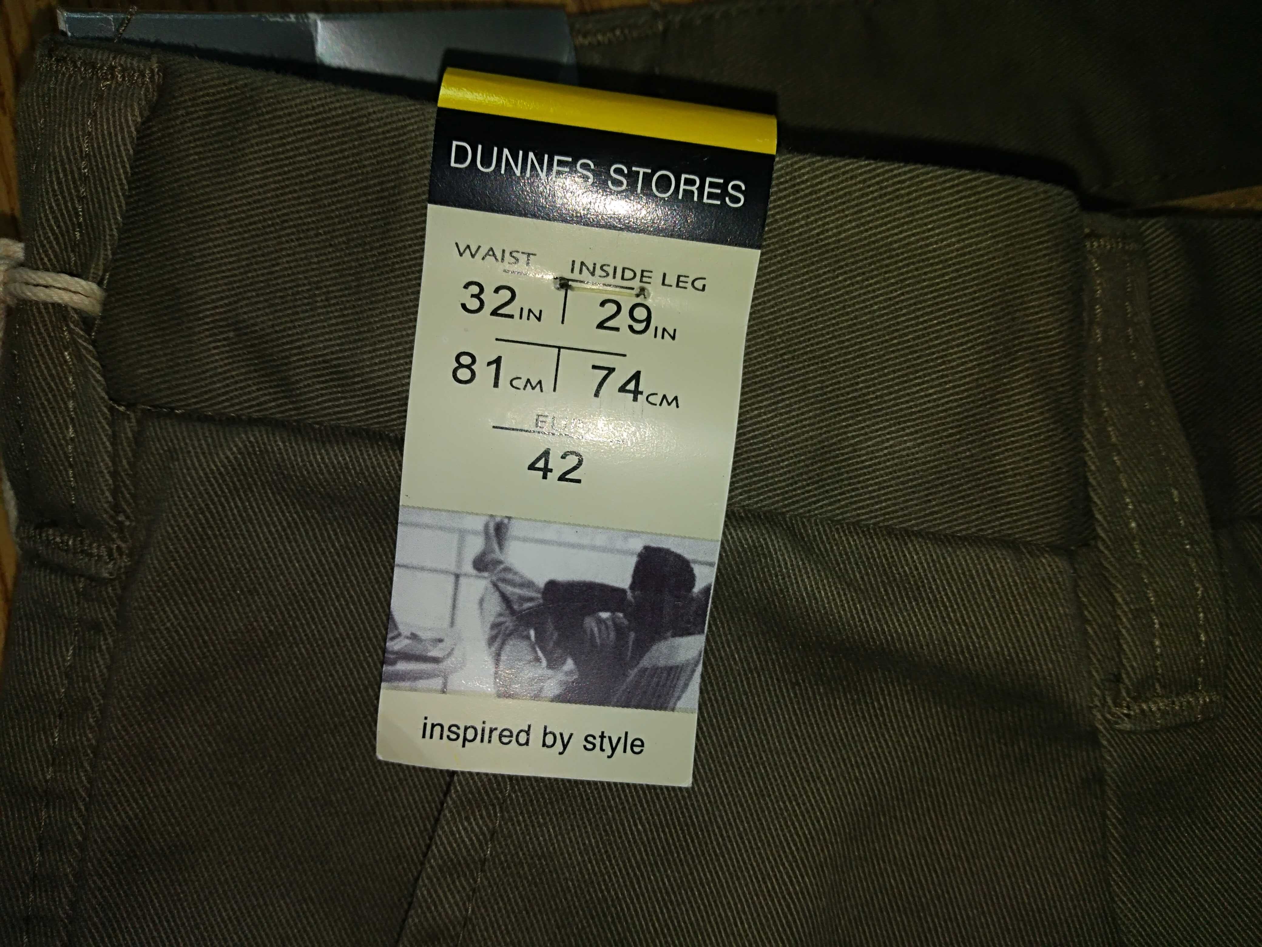 Nowe spodnie Dunnes Stories w32 L29 S khaki chino St. Bernard