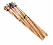Strzały drewniane do łuku 60cm zestaw 10 sztuk