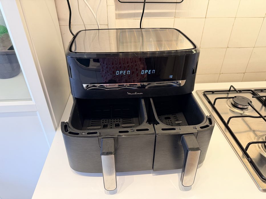 Airfryer Moulinex Dupla 8.3L — Como nova, com Garantia