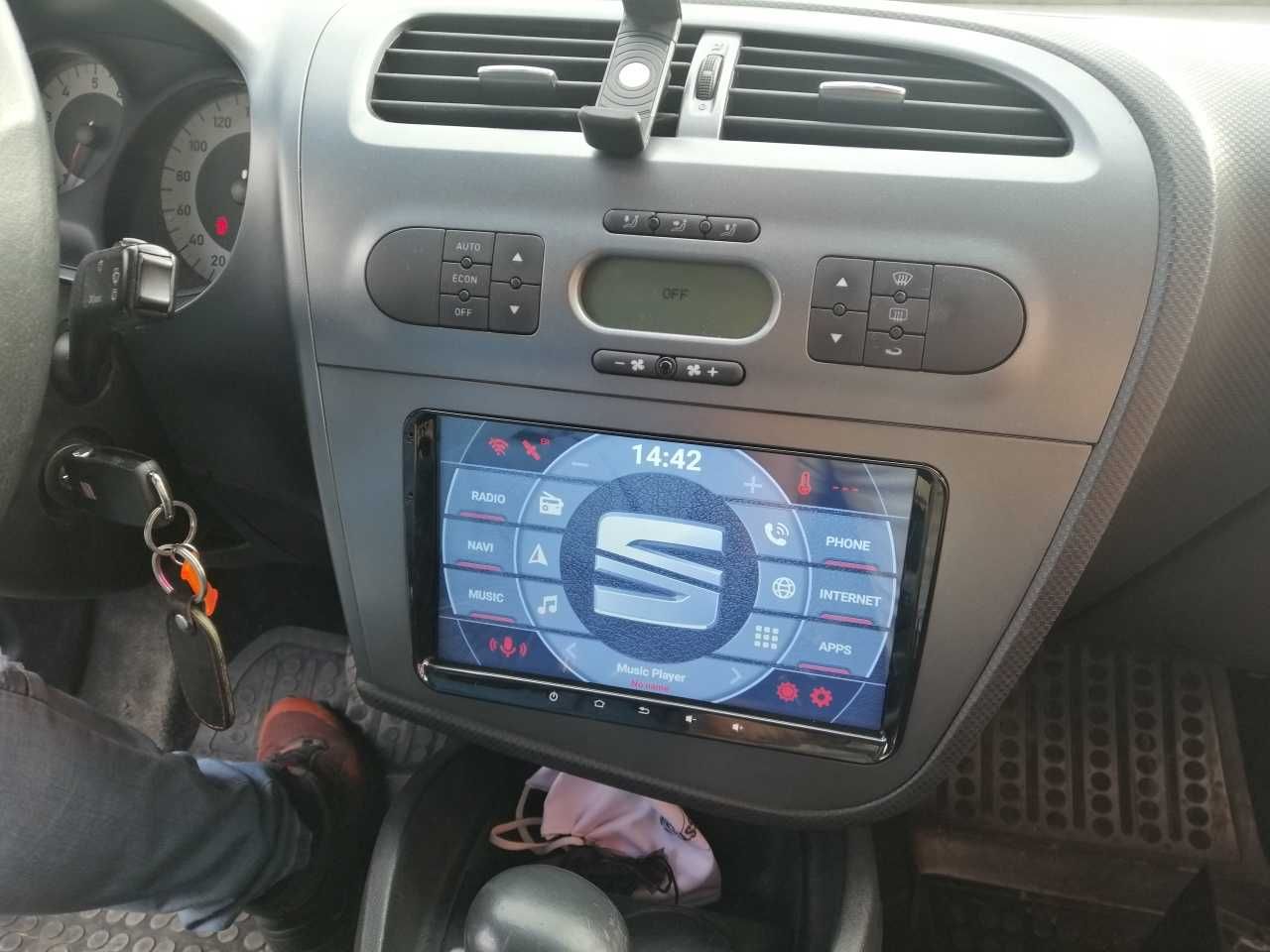 (NOVO) Rádio 2DIN 9" • SEAT Leon 1P • Toledo • Altea • Android 4+32GB