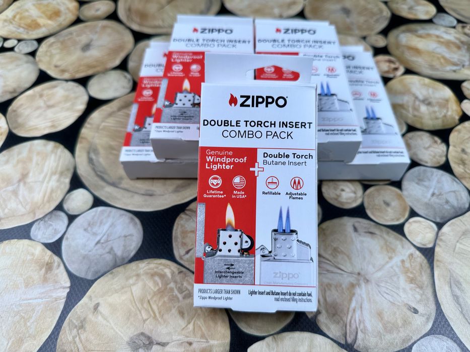 Набір Zippo запальничка бензинова та подвійний газовий інсерт оригінал