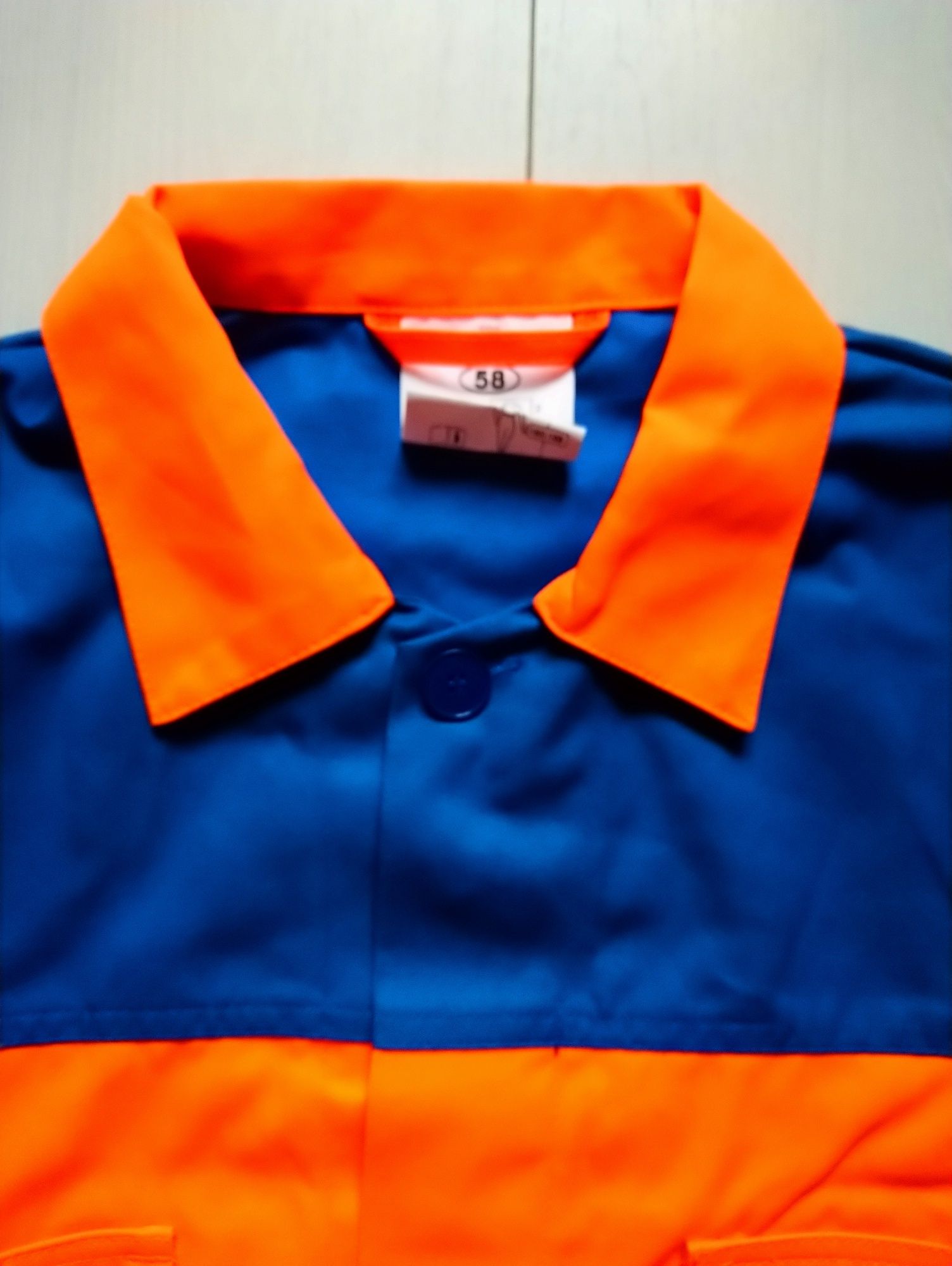 Нова куртка сорочка з світловідбиваючими полосками 58 розмір
