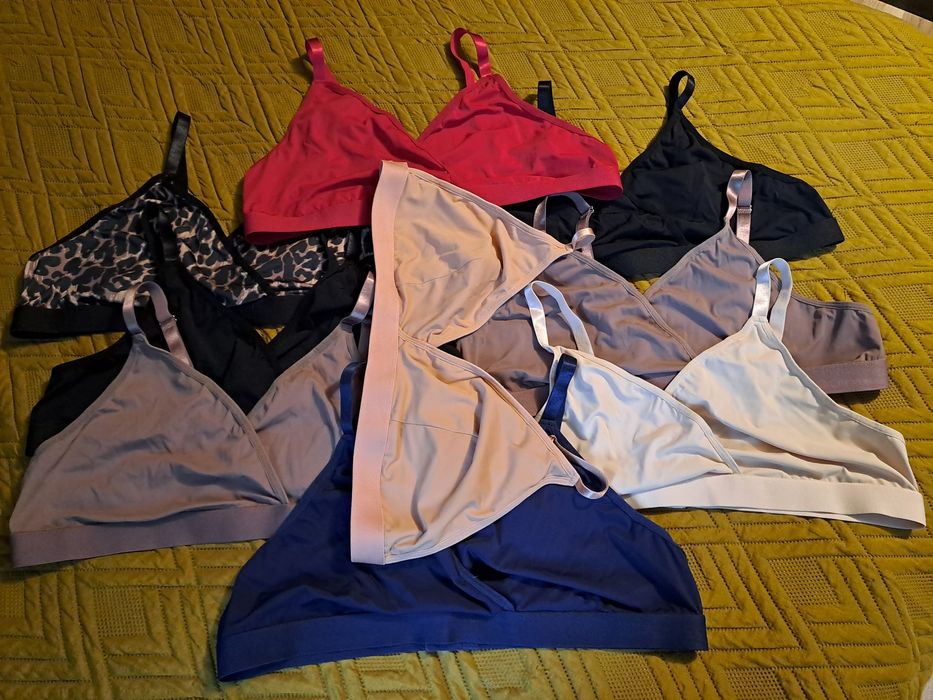 Komplet 9 staników plus size 4xl