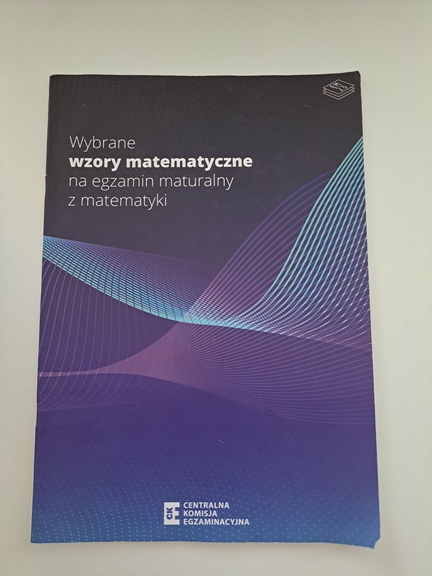 Wybrane wzory matematyczne do matury z matematyki w formie książki..