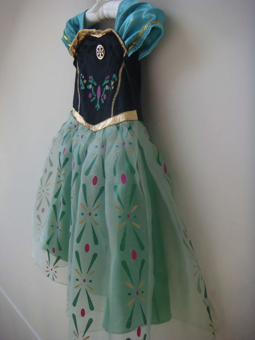 PIĘKNY strój przebranie księżniczka Anna kraina lodu frozen 116 / 122