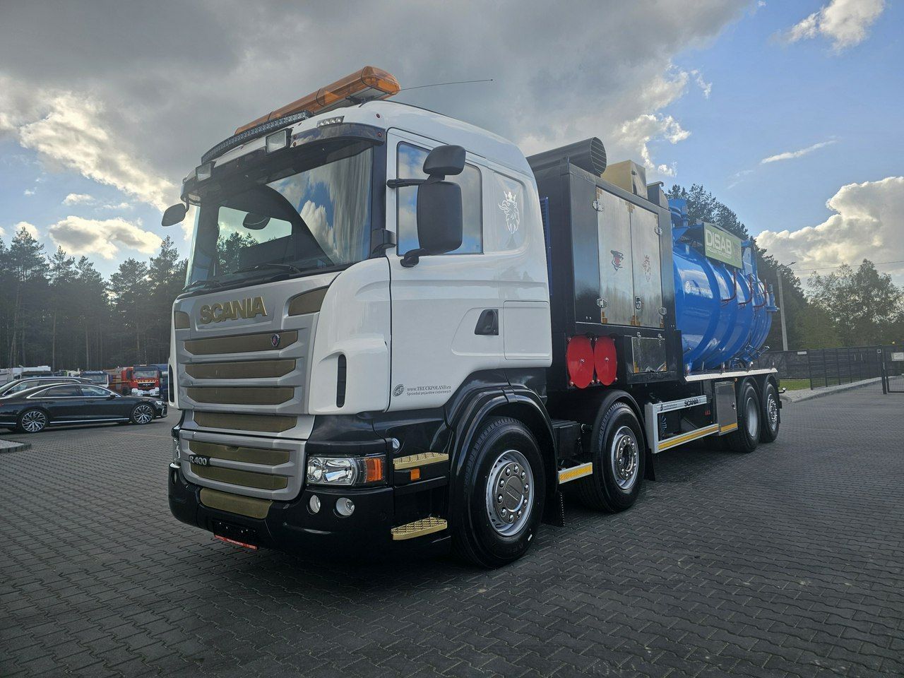 Scania Disab Centurion P210/9 Ładowarka próżniowa ssąca  koparka ssąca substancje sypkie odkurzacz WUKO Saugbagger