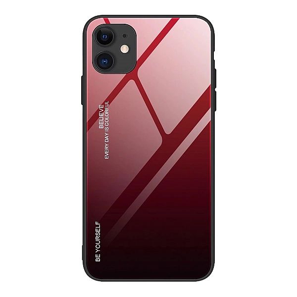 Gradient Glass etui pokrowiec nakładka ze szkła hartowanego iPhone 12