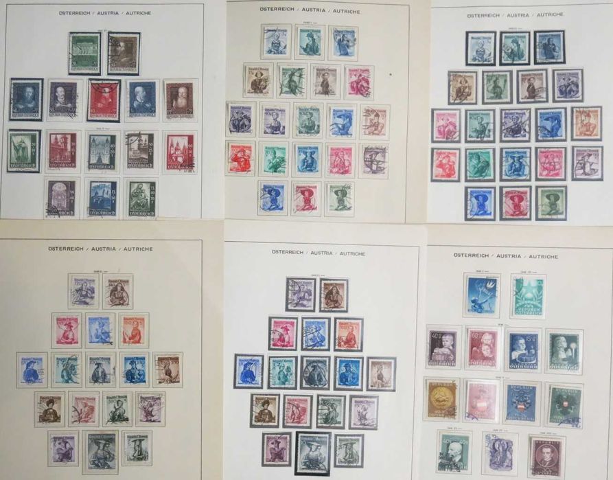 Kolekcja znaczków Austria 1949-72, katalog ok. 800 euro.