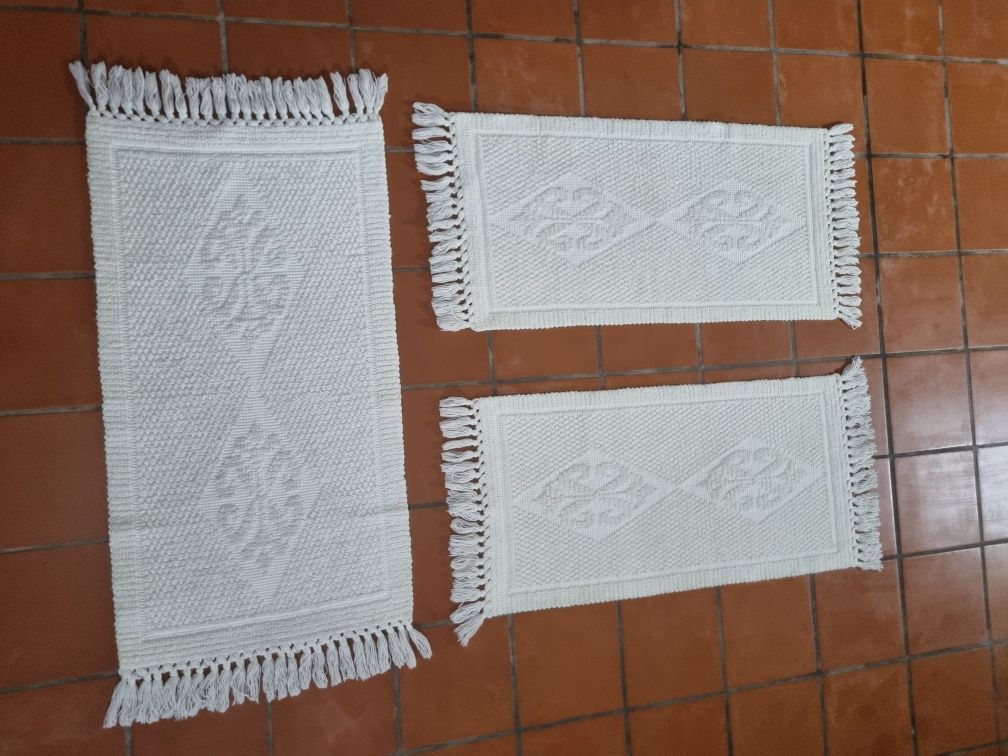 Conjunto de tapetes quarto (branco)